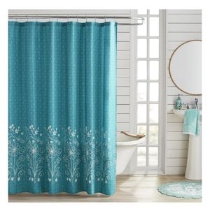 The Pioneer Woman Mazie Multicolor Embroidered Shower Curtain-NEW!